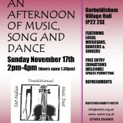 Music Afternoon Sunday 17 Nov - Garboldisham Village Hall