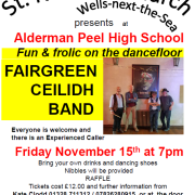 Ceilidh in Wells - 15th Nov