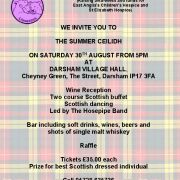 Ceilidh with the Hosepipe Band August 30th - Darsham