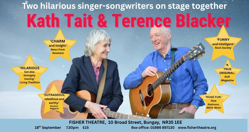 Kath Tait Terence Blacker at the Fisher Theatre